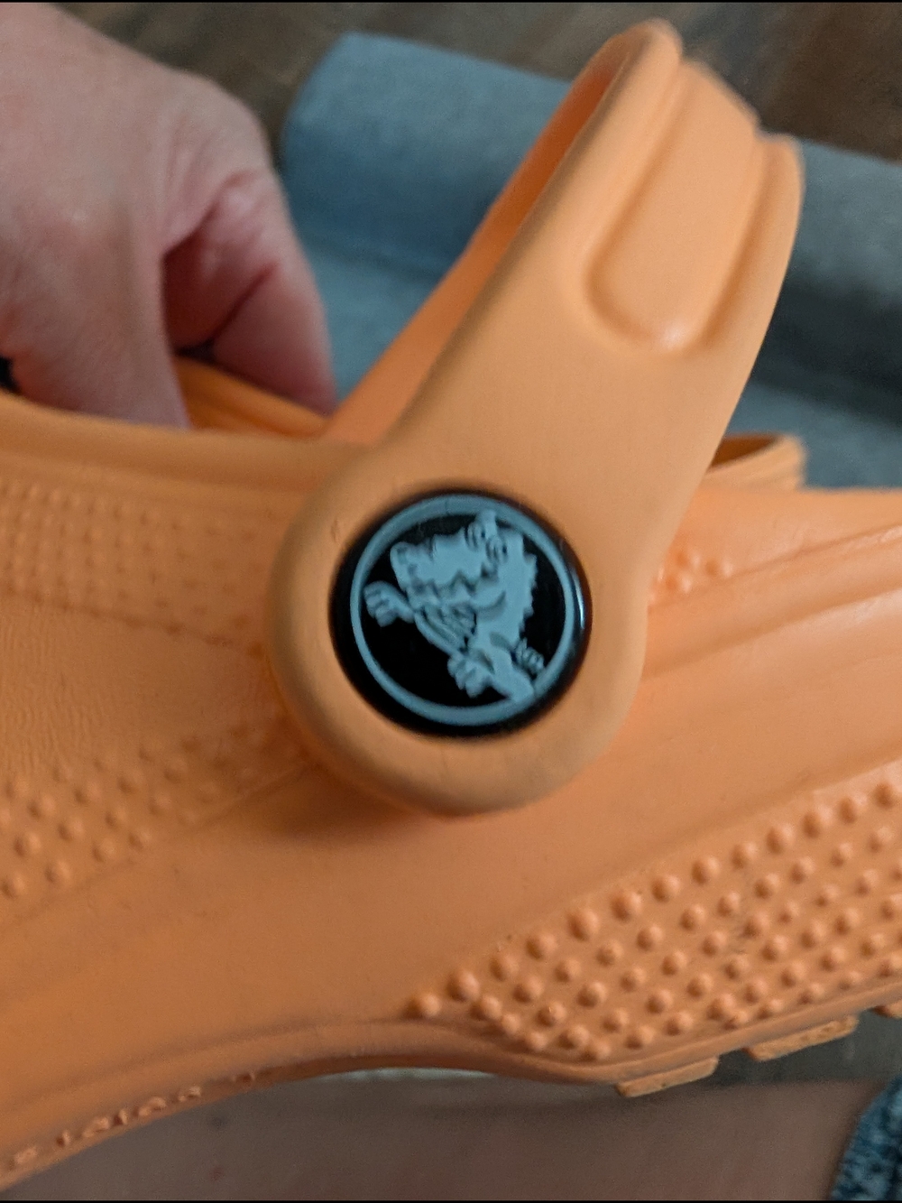 CROCS Bright Orange Classic Clog Sandals - Picture 3 of 3